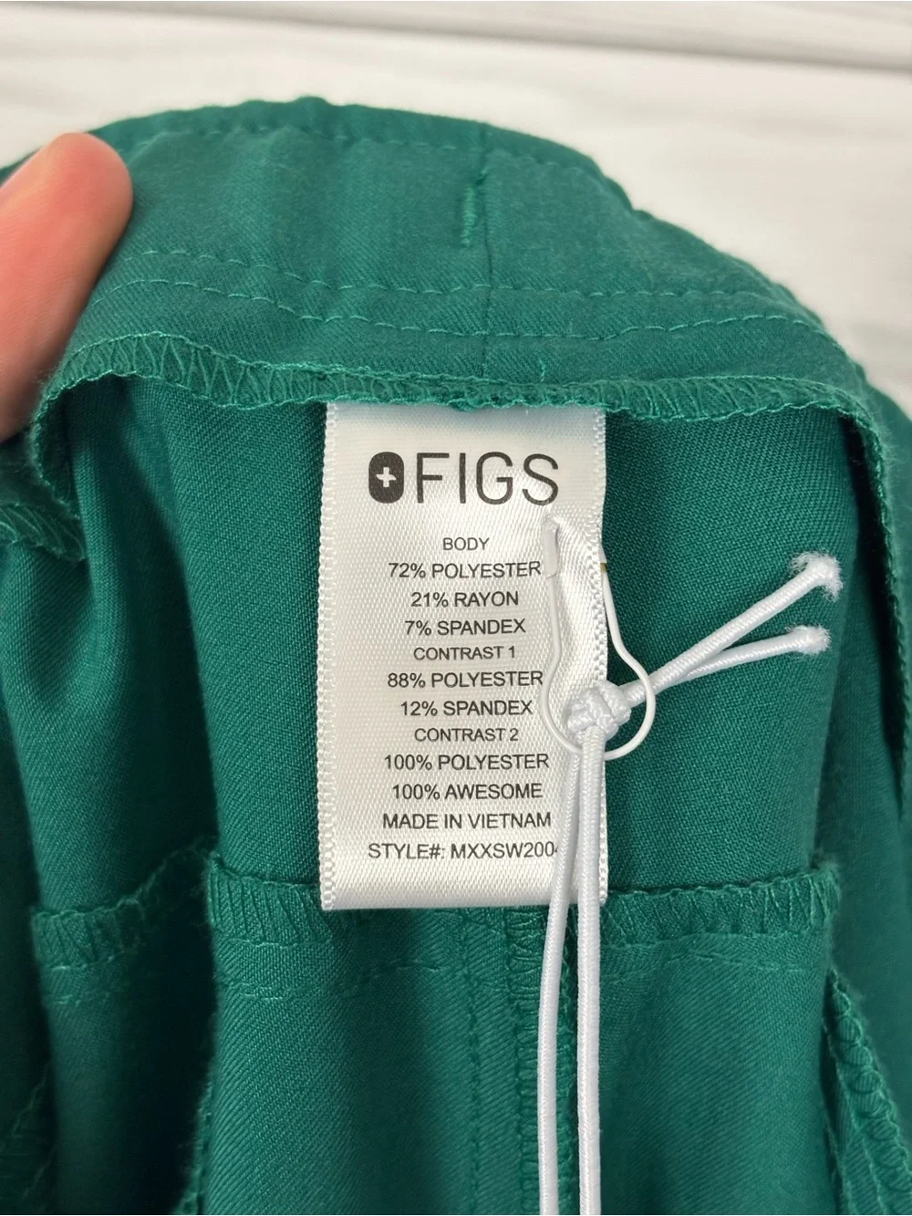 FIGS Tansen Jogger scrub pants 2.0 green size XL NWT